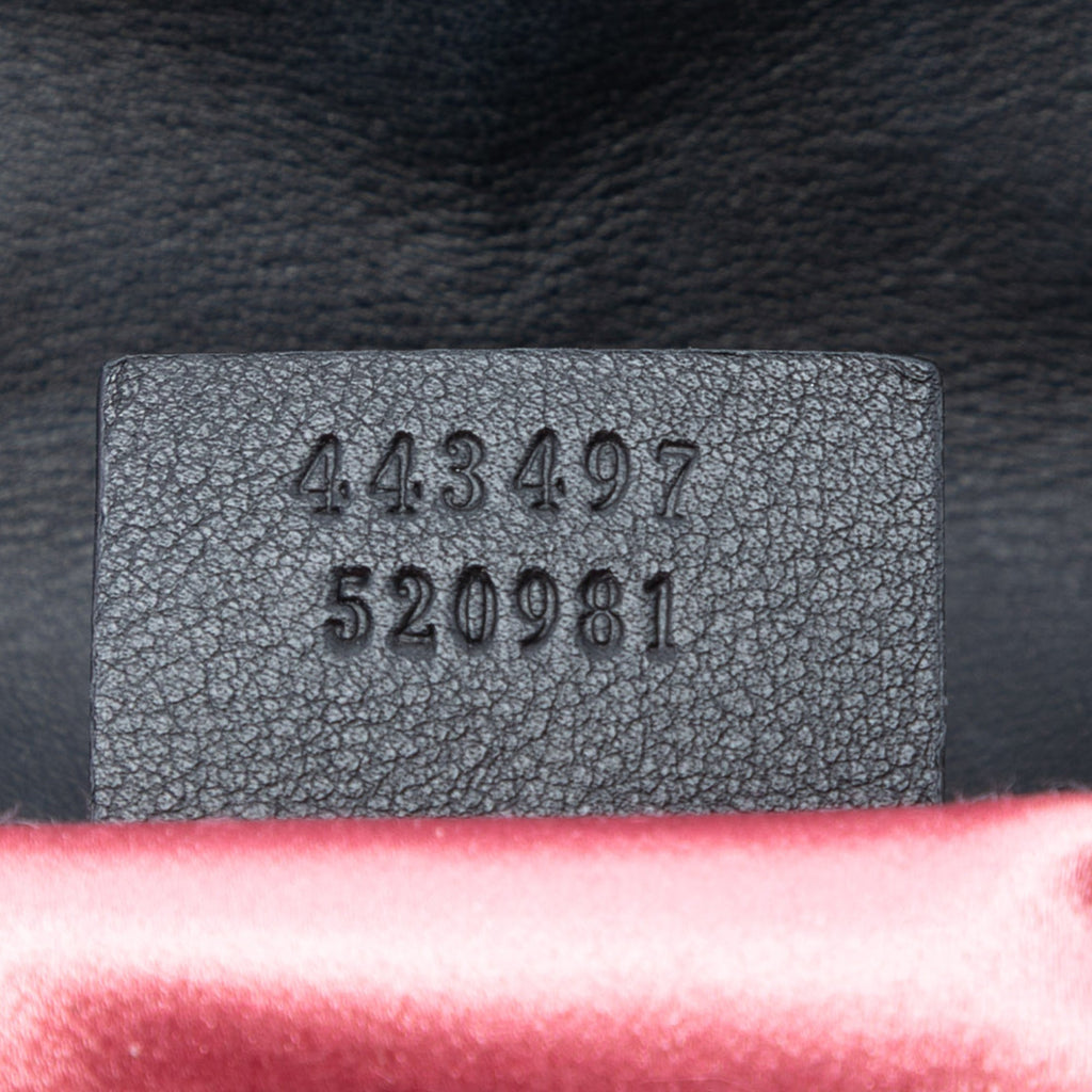 GG Marmont Flap Bag Embellished Matelasse Velvet Small