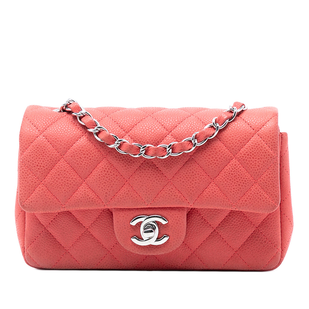 Classic Single Flap Bag Quilted Caviar Mini