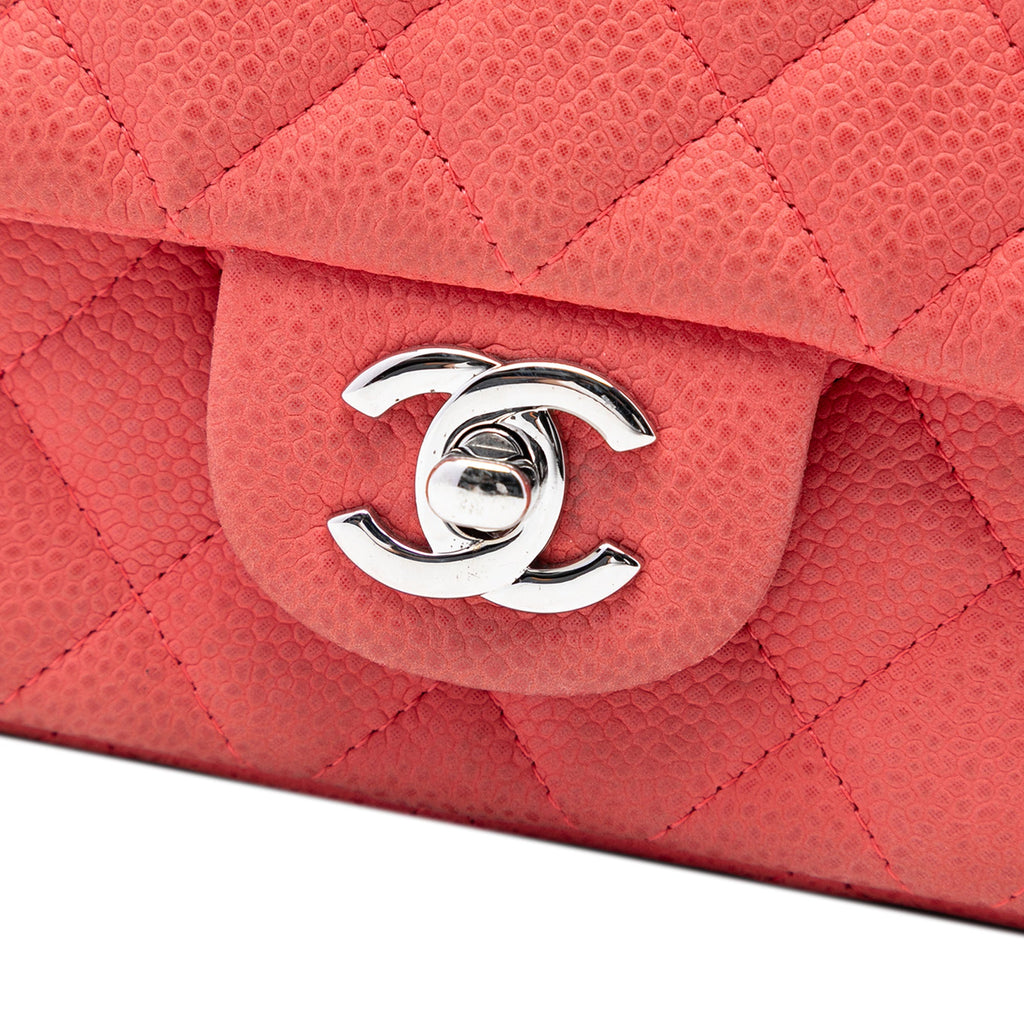 Classic Single Flap Bag Quilted Caviar Mini