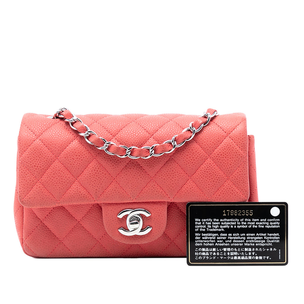 Classic Single Flap Bag Quilted Caviar Mini