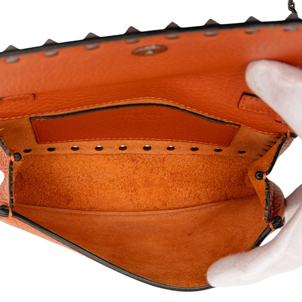 Rockstud Pouch Crossbody Bag Leather Mini