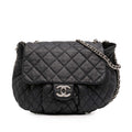 Chain Around Flap Bag Quilted Leather Large