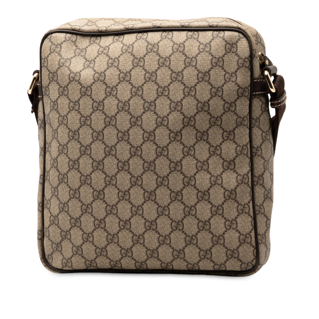 Front Zip Messenger GG Coated Canvas Medium