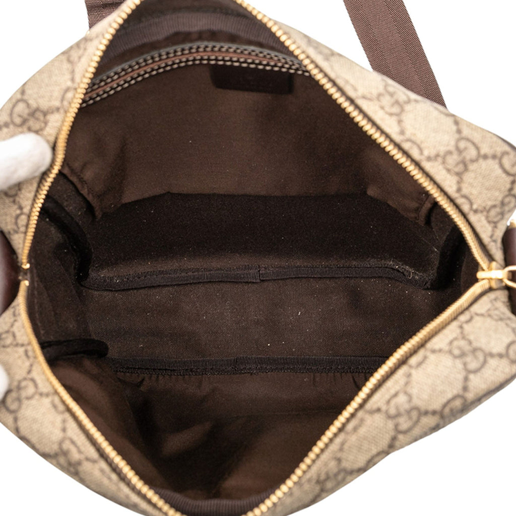Front Zip Messenger GG Coated Canvas Medium
