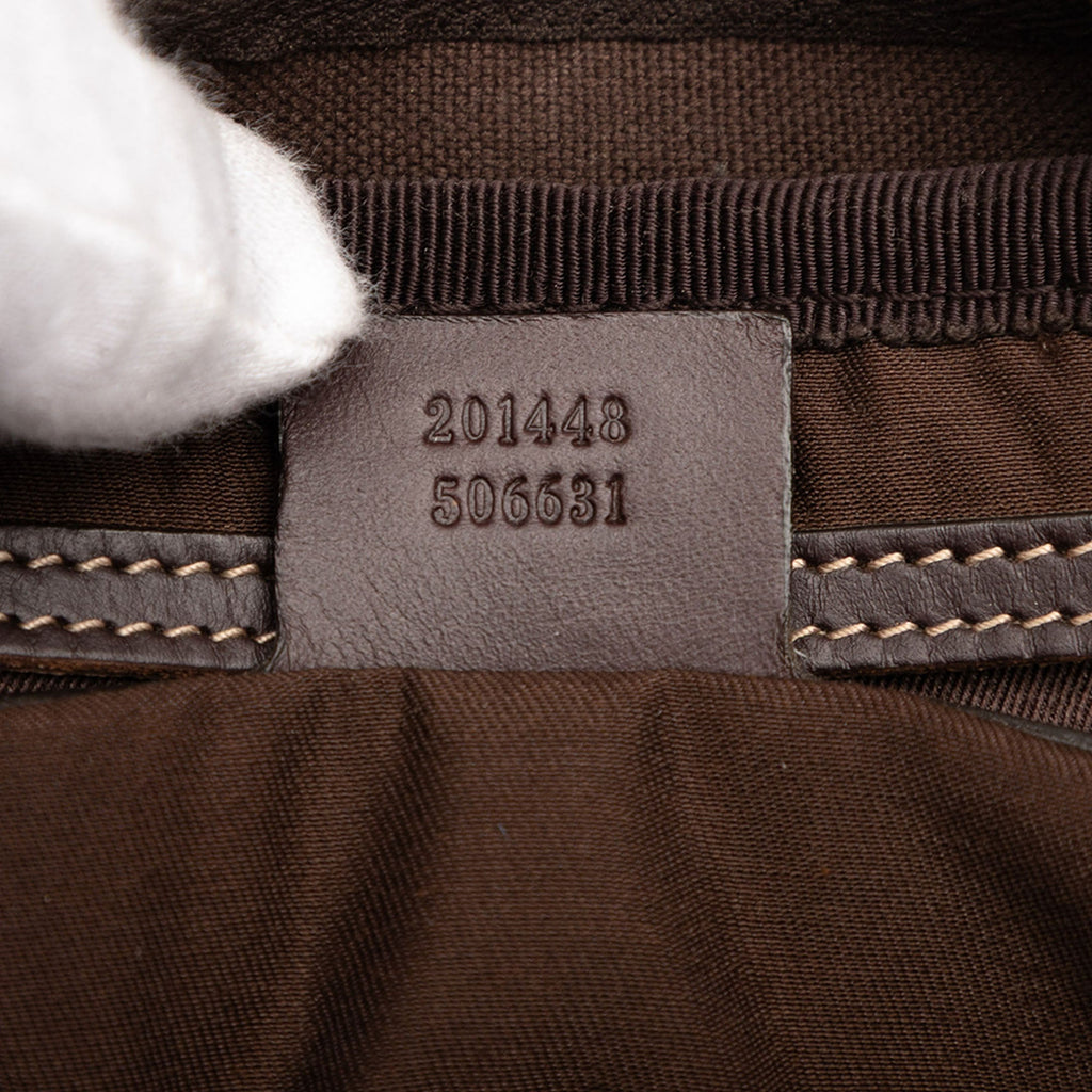 Front Zip Messenger GG Coated Canvas Medium