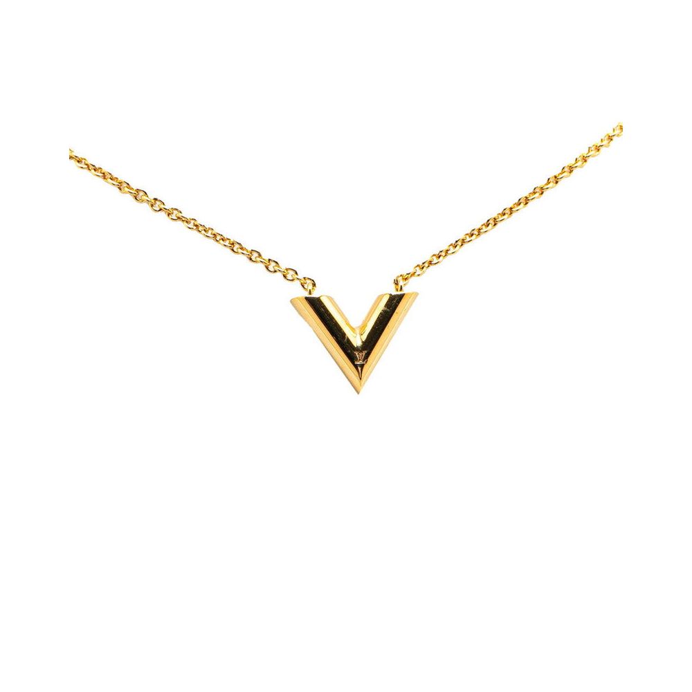 Louis Vuitton Gold Metal Women's Necklace (Pre-Owned)