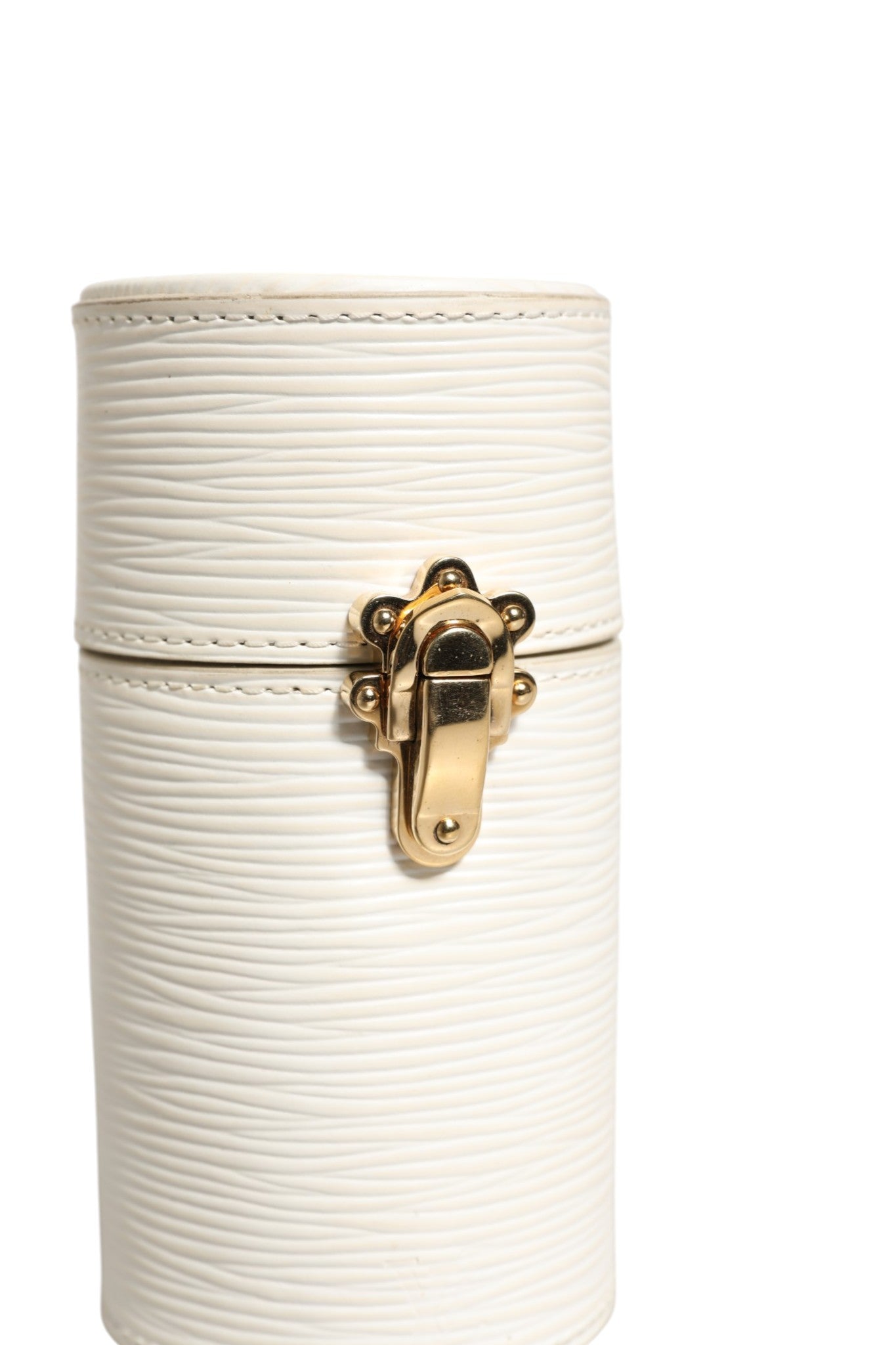 Louis Vuitton Travel Case White Epi Women's Leather (Pre-Owned)