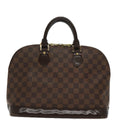 Louis Vuitton Vintage Alma Handbag Damier Brown Canvas Handbag (Pre-Owned)