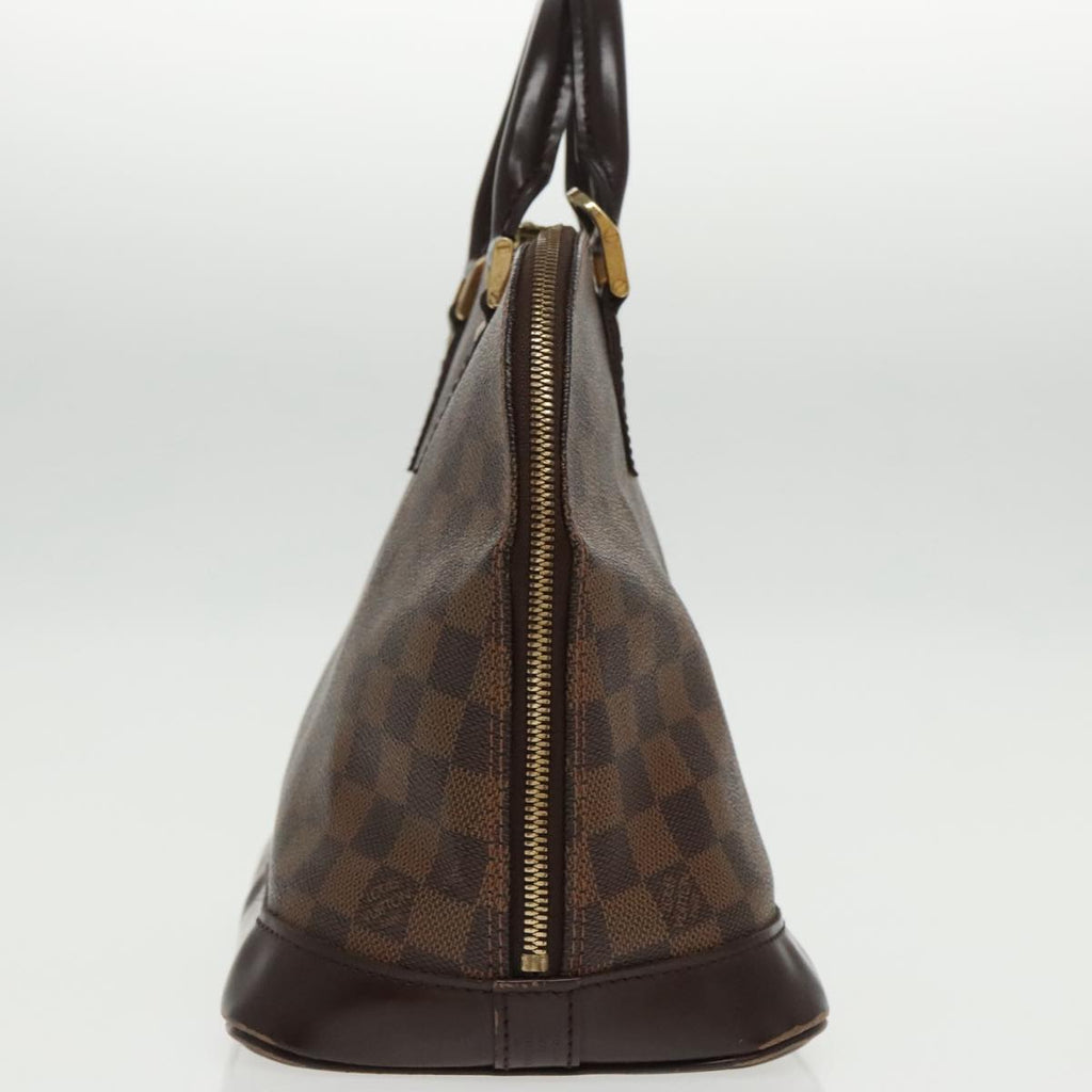 Louis Vuitton Vintage Alma Handbag Damier Brown Canvas Handbag (Pre-Owned)