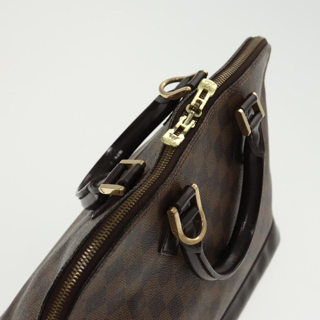 Louis Vuitton Vintage Alma Handbag Damier Brown Canvas Handbag (Pre-Owned)