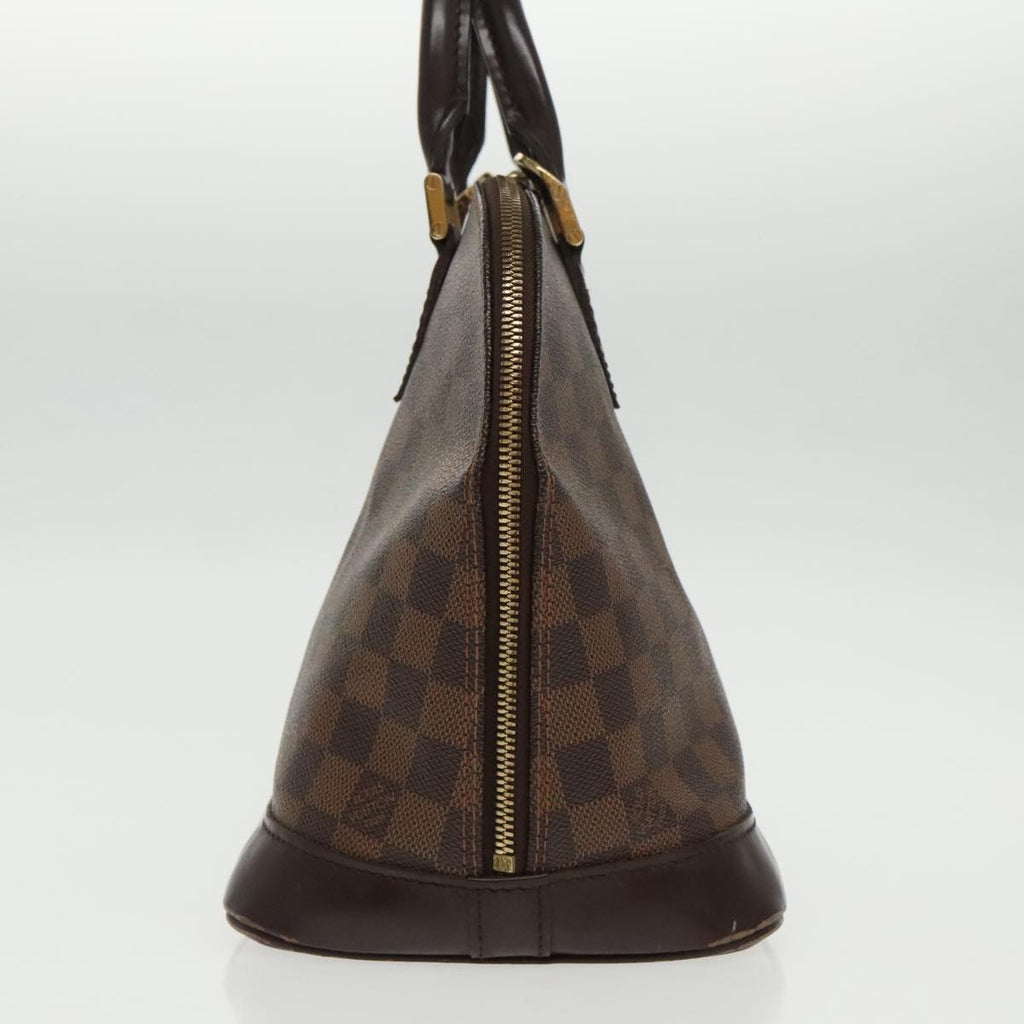 Louis Vuitton Vintage Alma Handbag Damier Brown Canvas Handbag (Pre-Owned)