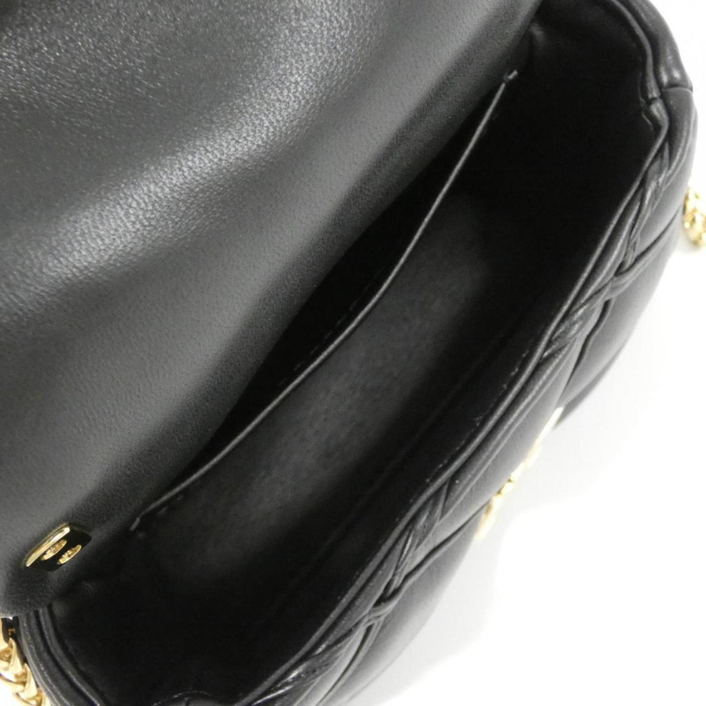 Louis Vuitton Black Leather Shoulder Bag (Pre-Owned)