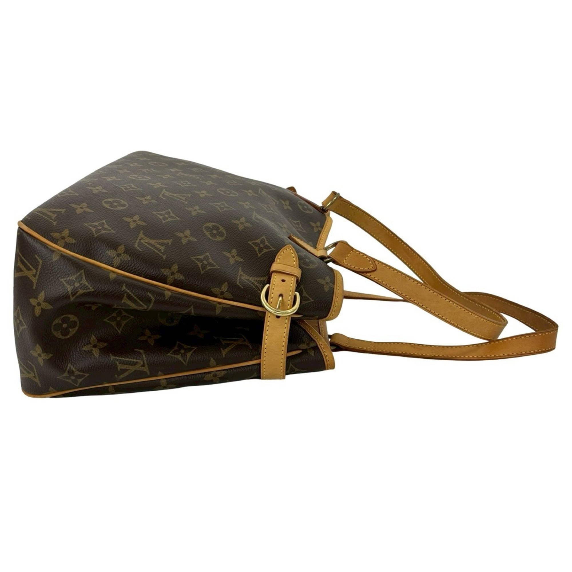 Louis Vuitton Brown Leather Pvc Handbag Tote Bag (Pre-Owned)