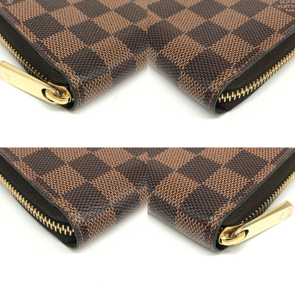 Louis Vuitton Brown Damier Canvas Ebene Damier Canvas Long Wallet (Bi-Fold) (Pre-Owned)
