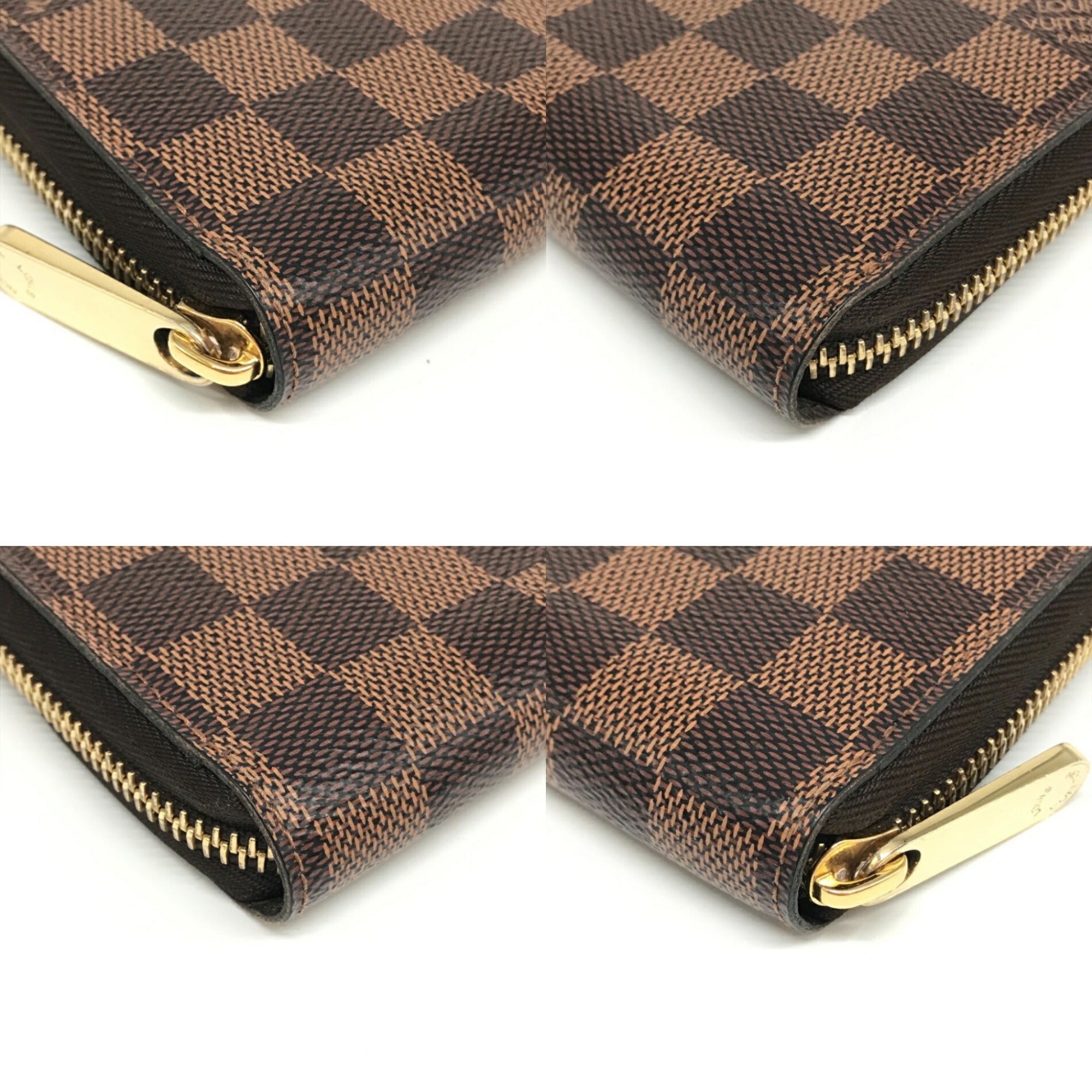 Louis Vuitton Brown Damier Canvas Ebene Damier Canvas Long Wallet (Bi-Fold) (Pre-Owned)