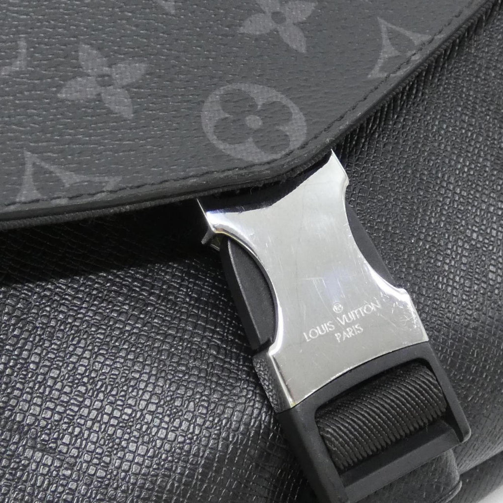 Louis Vuitton Black Coated Canvas Leather Shoulder Bag (Pre-Owned)