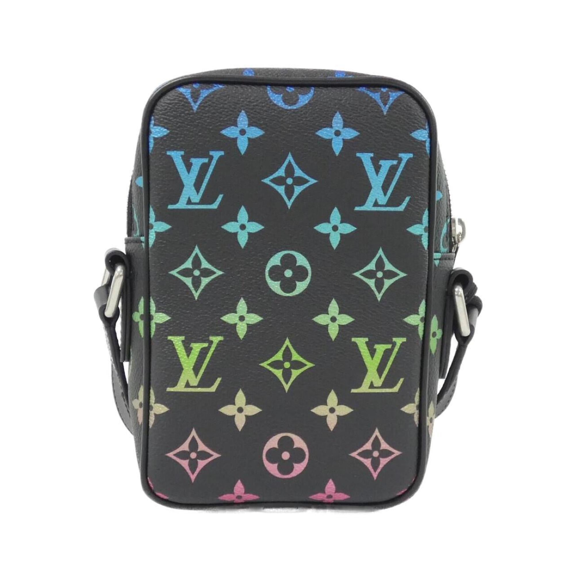 Louis Vuitton Black Coated Canvas Shoulder Bag (Pre-Owned)