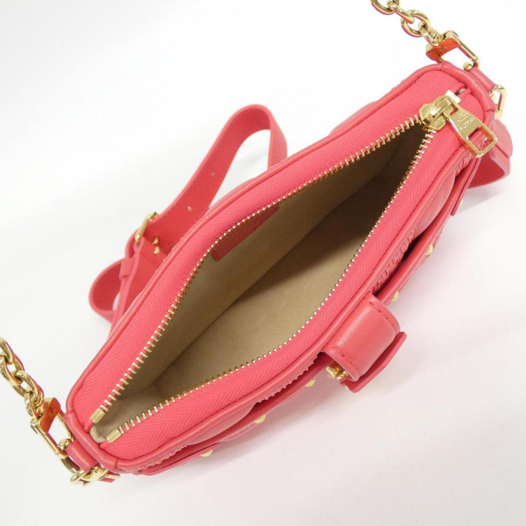 Louis Vuitton Rose Leather Pochette Shoulder Bag (Pre-Owned)