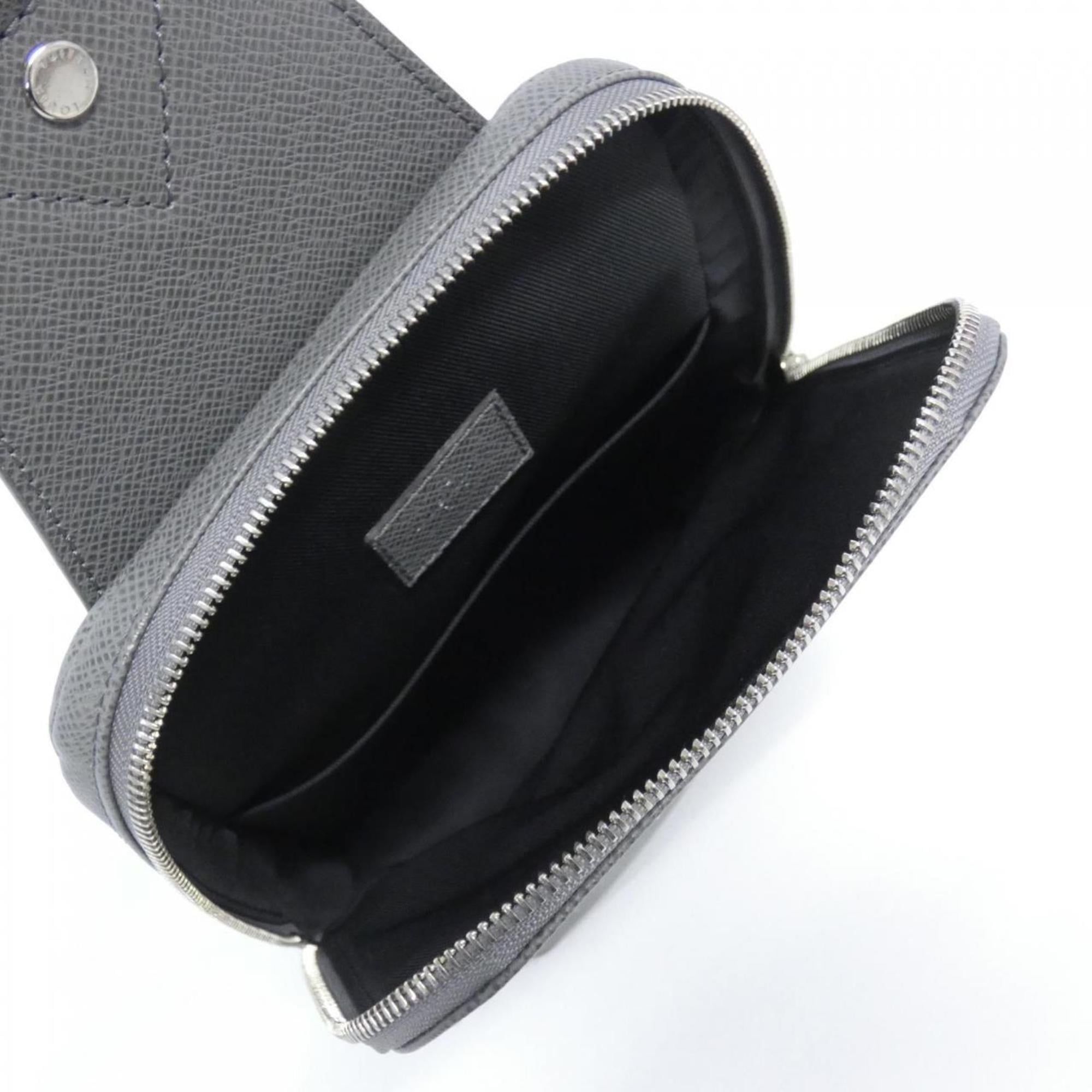 Louis Vuitton Gris Leather Shoulder Bag (Pre-Owned)