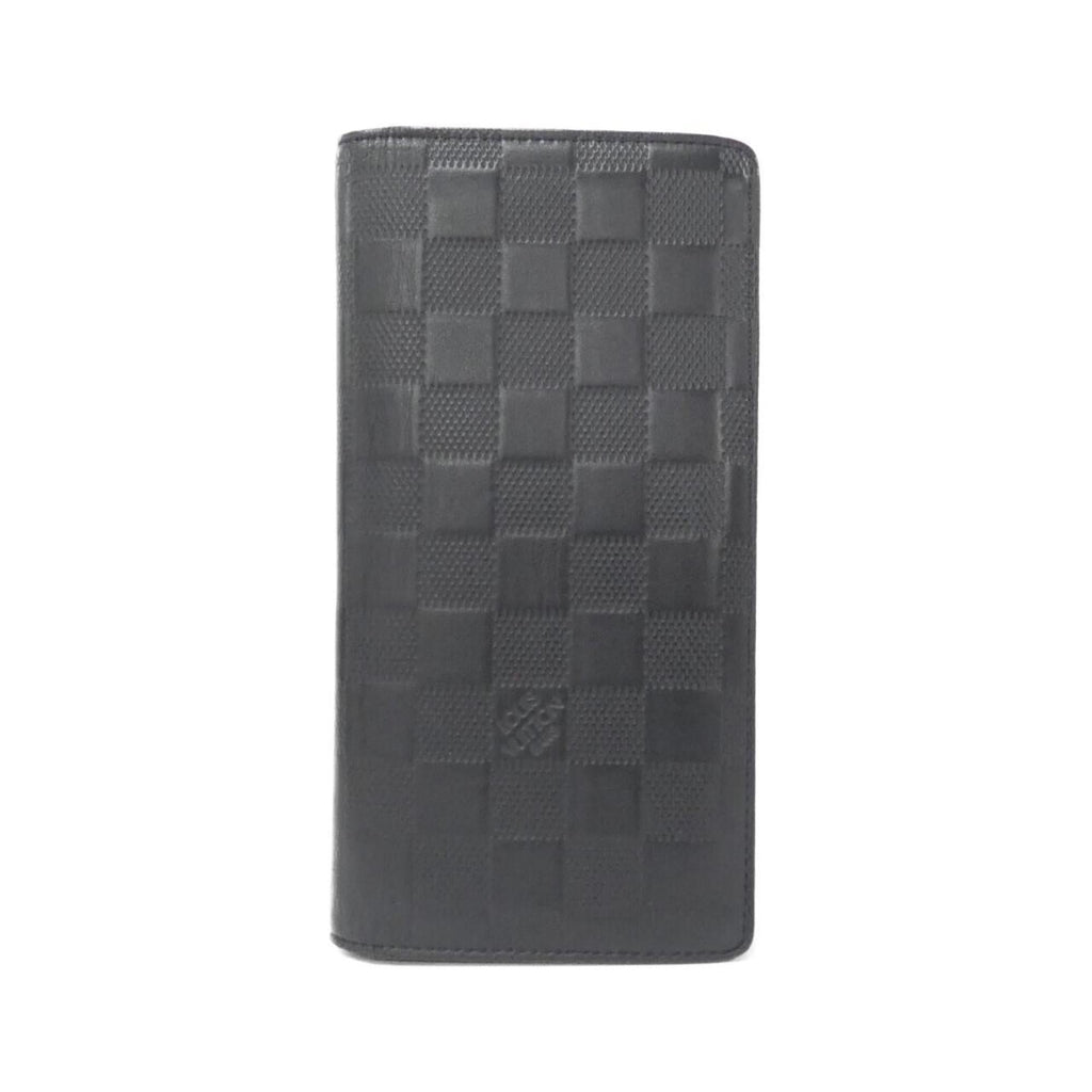Louis Vuitton Damier Infini Onyx Leather Long Wallet (Bi-Fold) (Pre-Owned)