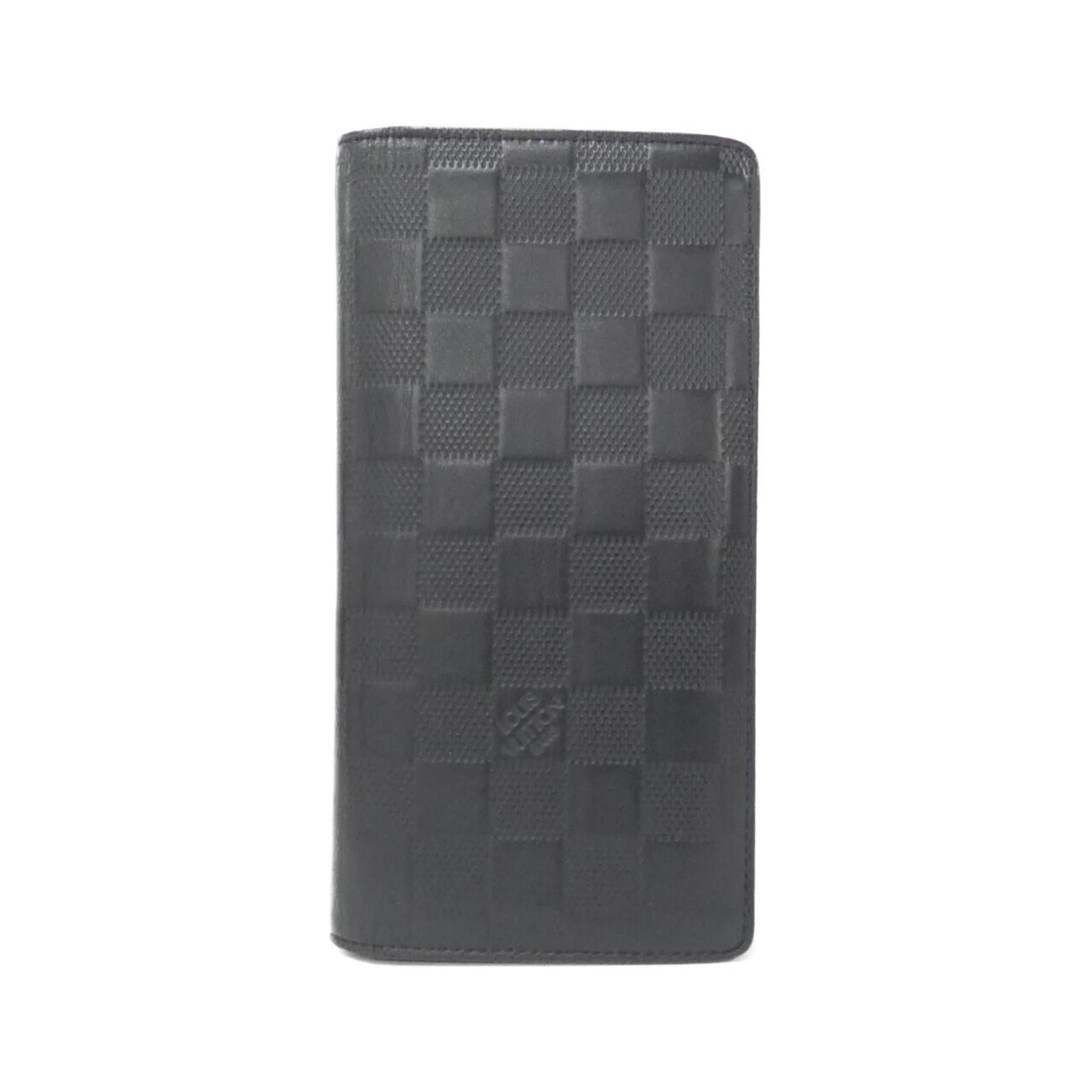 Louis Vuitton Damier Infini Onyx Leather Long Wallet (Bi-Fold) (Pre-Owned)