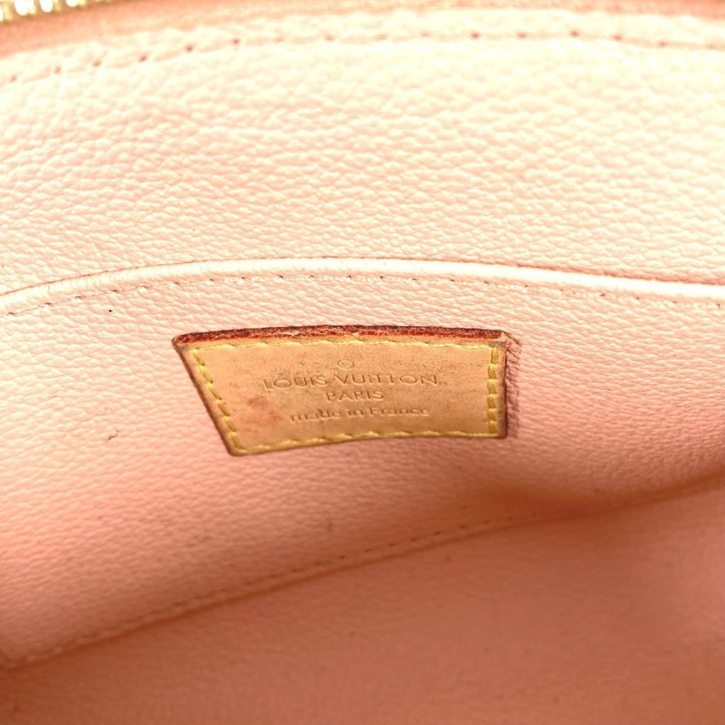 Louis Vuitton Pink Red Color Monogram Pouch (Pre-Owned)