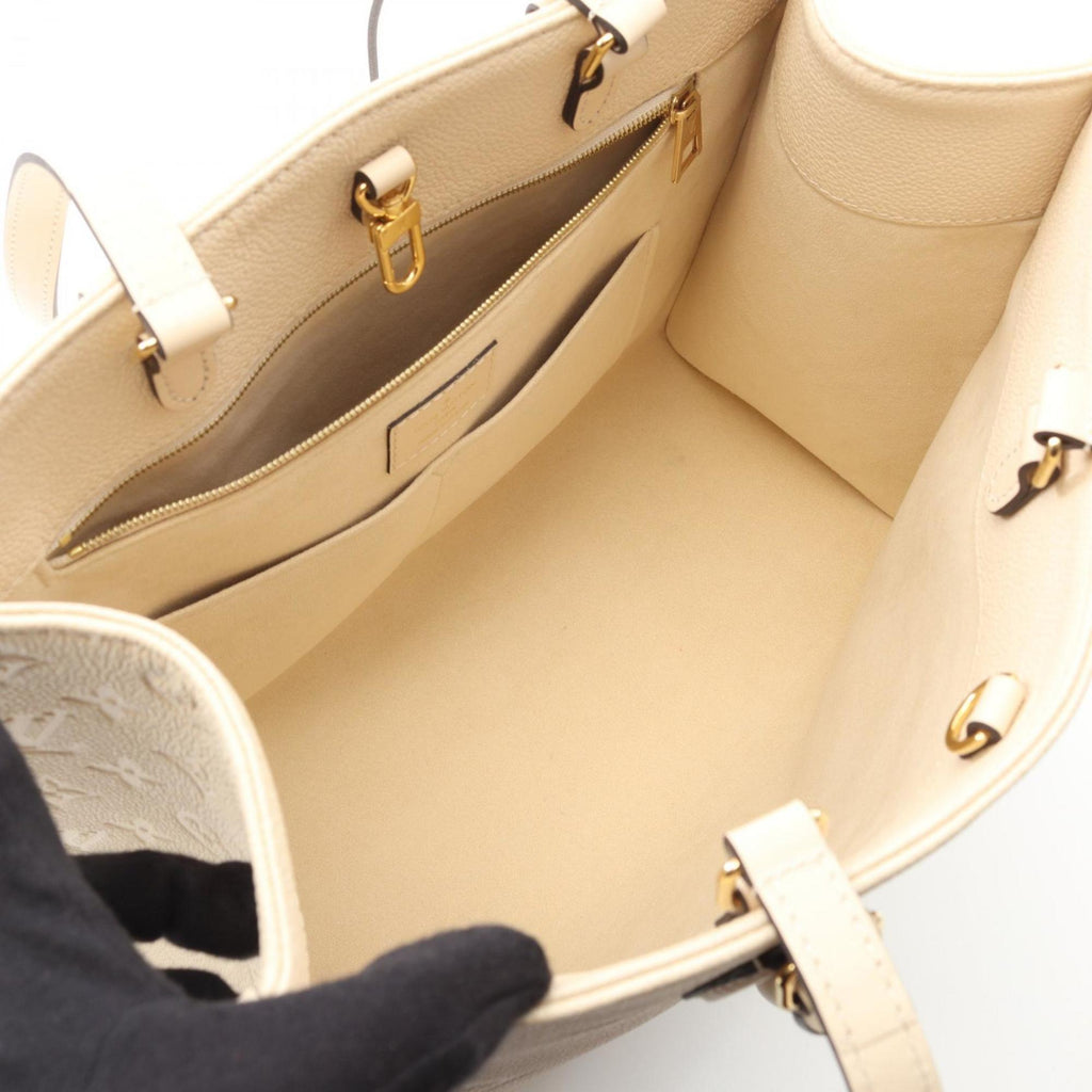 Louis Vuitton Cream Ivory Monogram Empreinte Tote Bag (Pre-Owned)