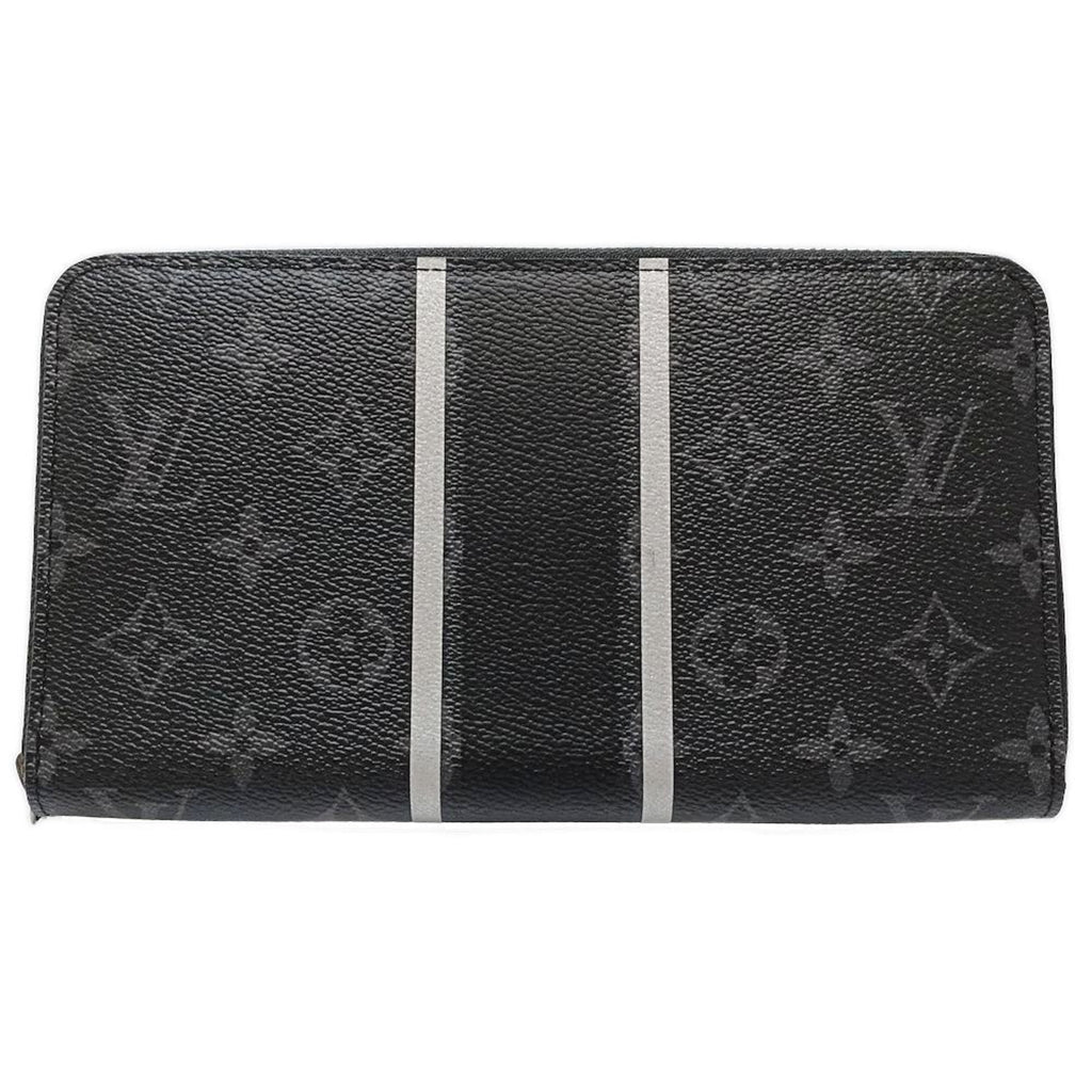 Louis Vuitton Monogram Eclipse Noir Monogram Eclipse Long Wallet (Bi-Fold) (Pre-Owned)