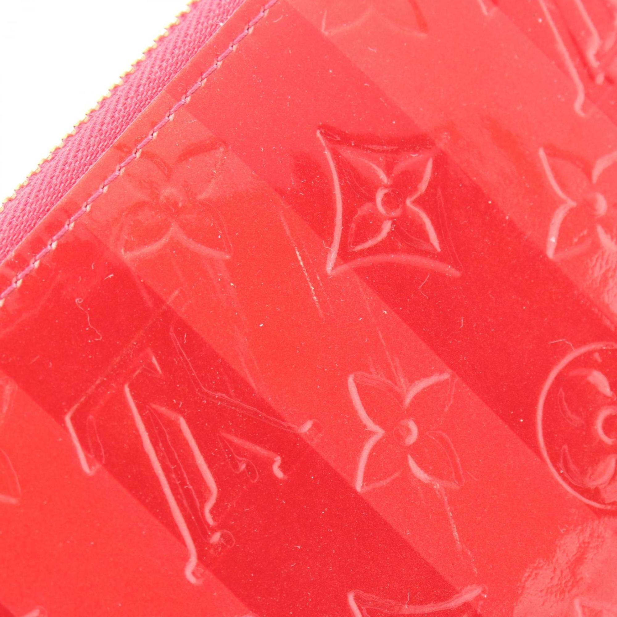 Louis Vuitton Bordeaux Red Color Leather Long Wallet (Bi-Fold) (Pre-Owned)