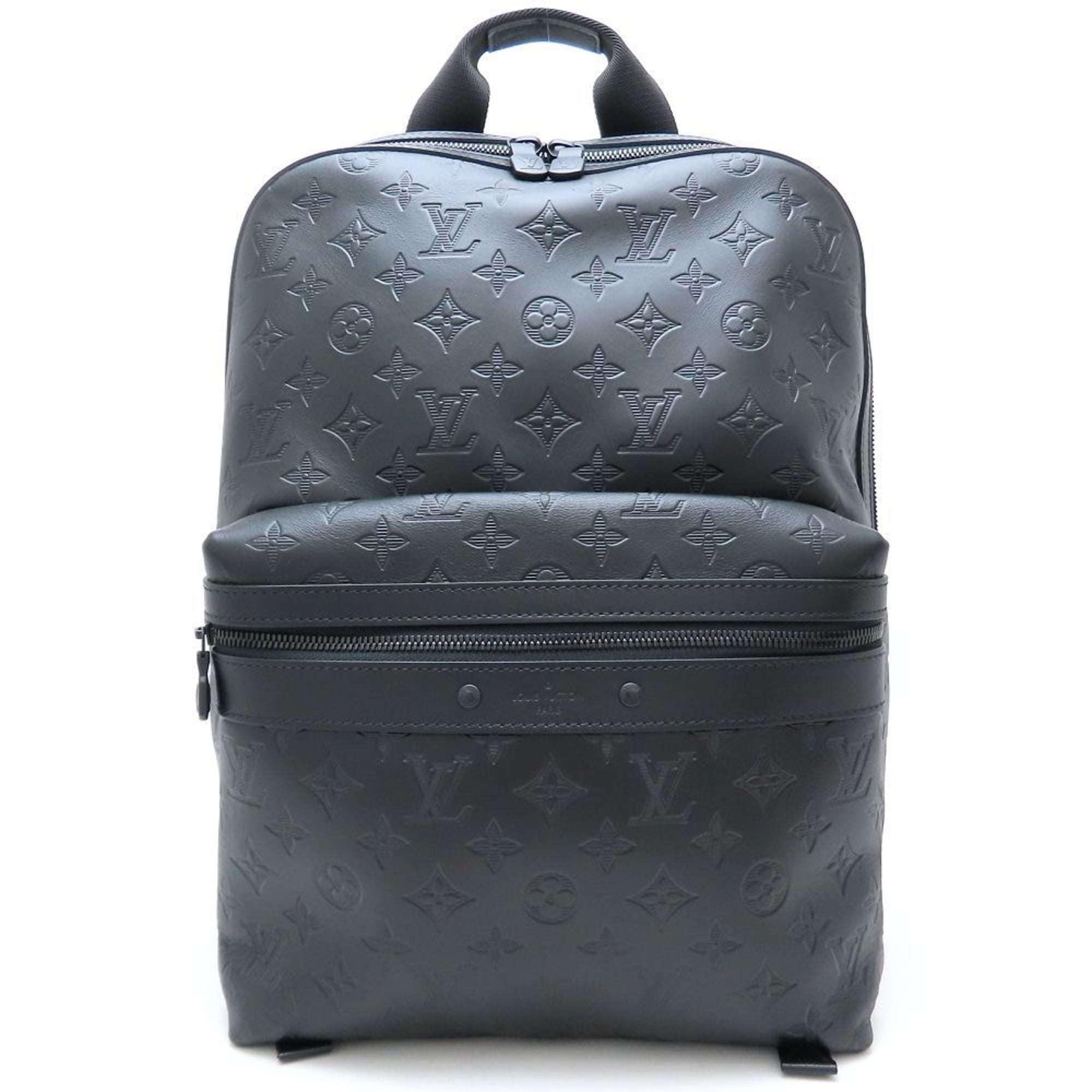Louis Vuitton Monogram Shadow Noir Leather Backpack (Pre-Owned)