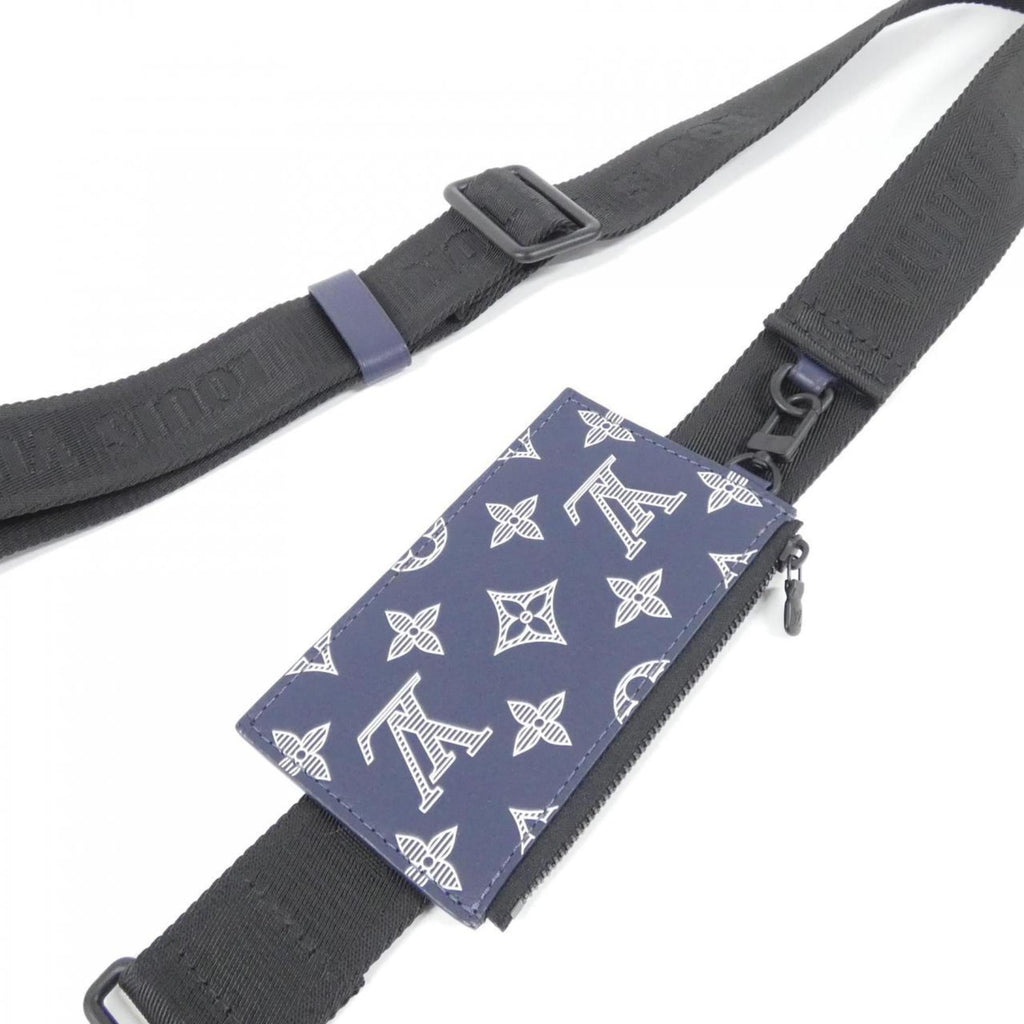 Louis Vuitton Ancre Blue Leather Shoulder Bag (Pre-Owned)