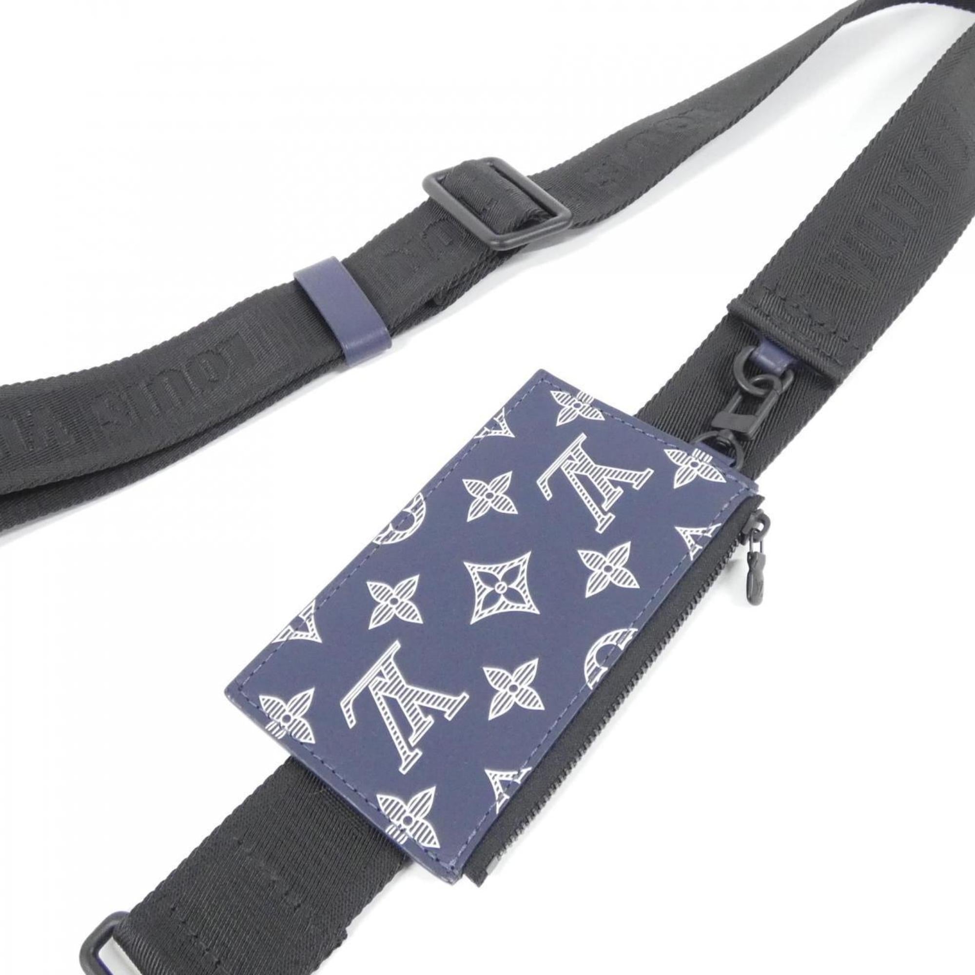 Louis Vuitton Ancre Blue Leather Shoulder Bag (Pre-Owned)