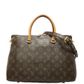 Louis Vuitton Brown Purple Pvc Leather Handbag Shoulder Bag (Pre-Owned)