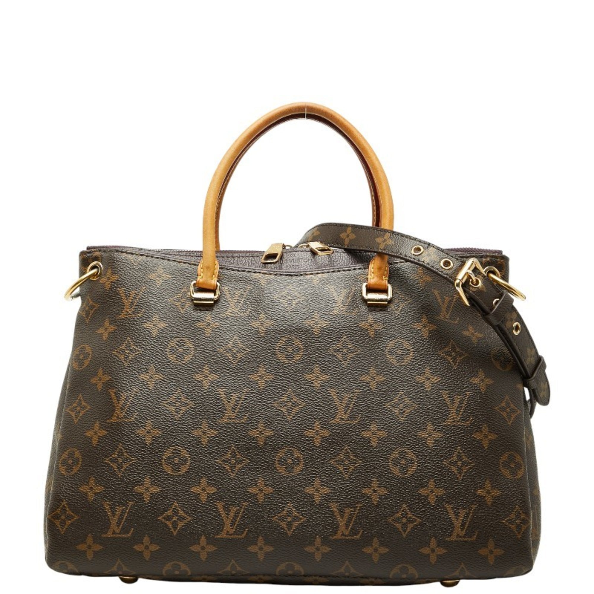 Louis Vuitton Brown Purple Pvc Leather Handbag Shoulder Bag (Pre-Owned)
