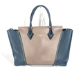 Louis Vuitton Black Brown Leather Handbag Tote Bag (Pre-Owned)