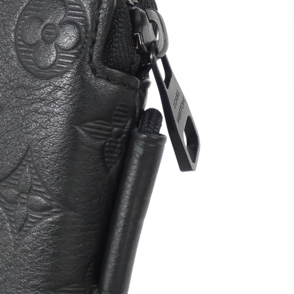 Louis Vuitton Black Leather Pouch Shoulder Bag (Pre-Owned)