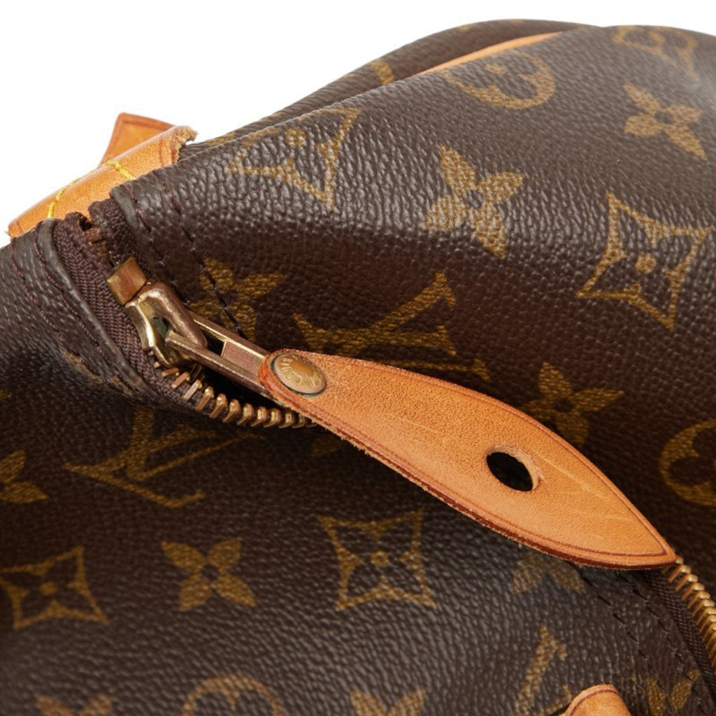 Louis Vuitton Brown Dark Brown Pvc Leather Boston Bag Handbag (Pre-Owned)