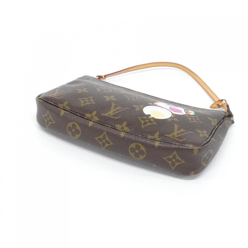 Louis Vuitton Brown Coated Canvas Pochette (Pre-Owned)