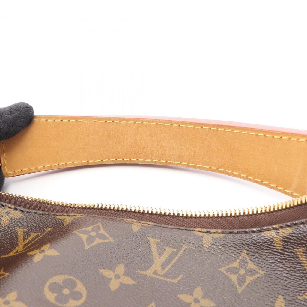 Louis Vuitton Monogram Brown Coated Canvas Leather Shoulder Bag (Pre-Owned)