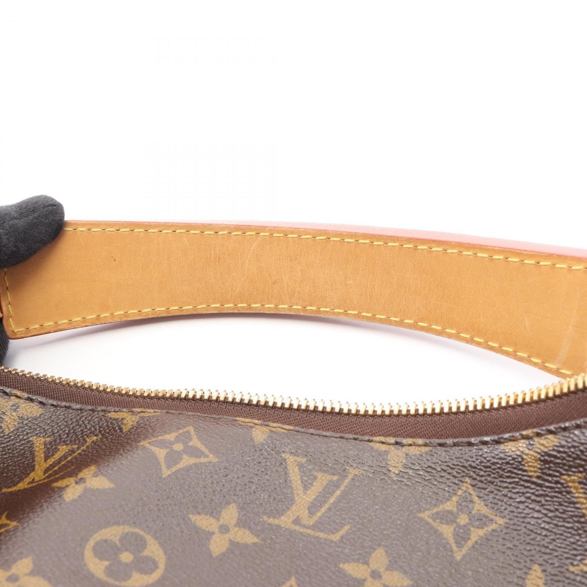 Louis Vuitton Monogram Brown Coated Canvas Leather Shoulder Bag (Pre-Owned)