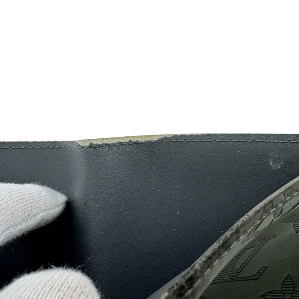 Louis Vuitton Dark Gray Gray Leather Wallet (Bi-Fold) (Pre-Owned)