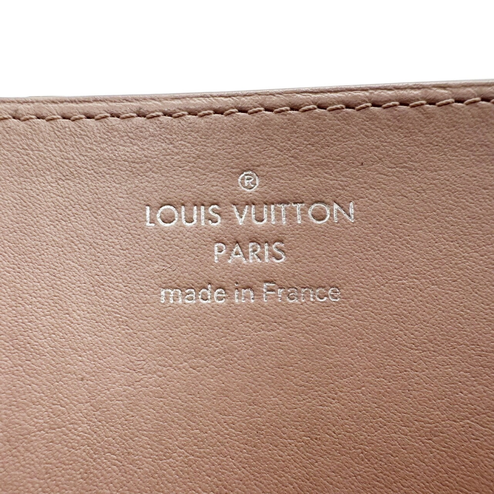 Louis Vuitton Mahina Pink Mahina Leather Long Wallet (Bi-Fold) (Pre-Owned)