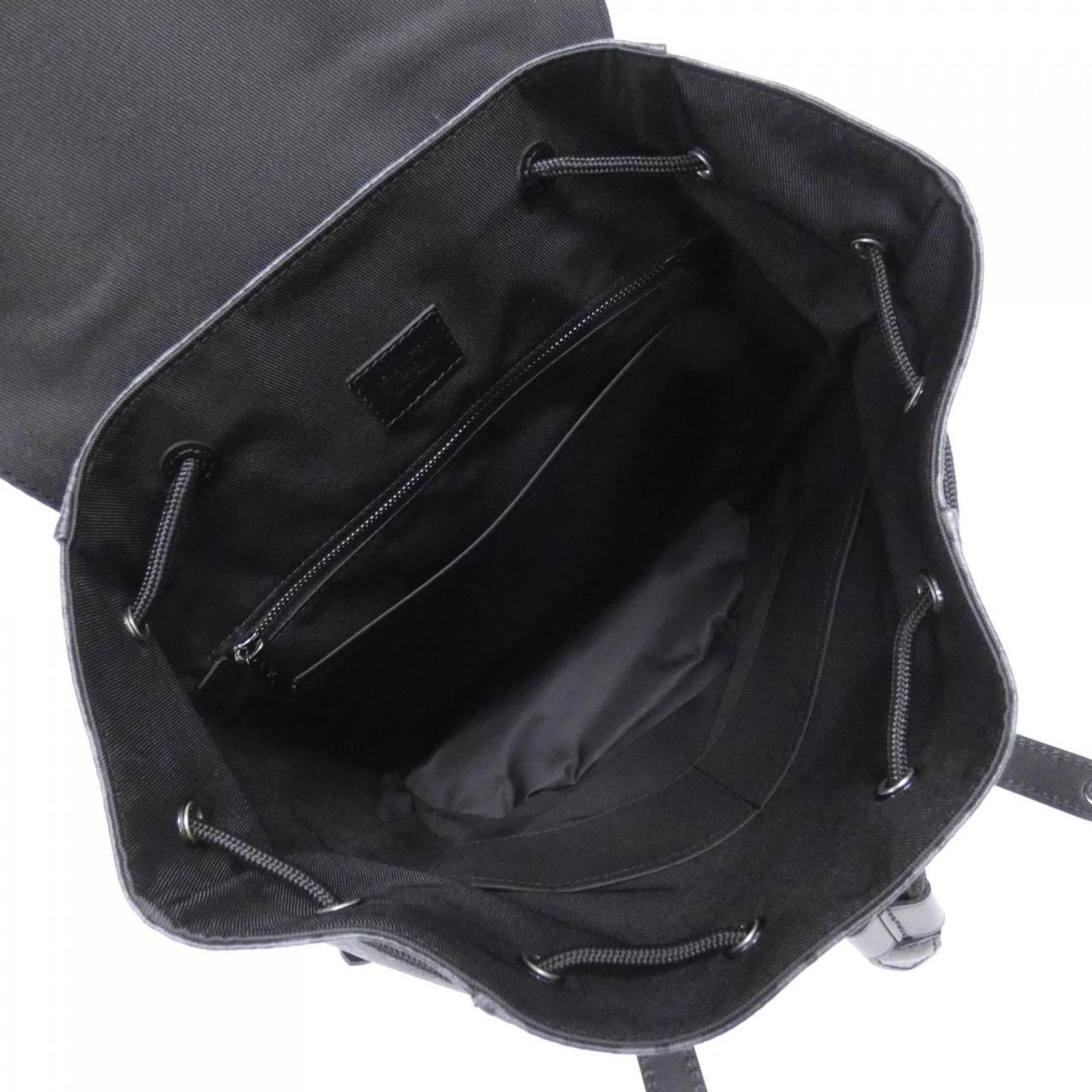 Louis Vuitton Black Coated Canvas Backpack (Pre-Owned)