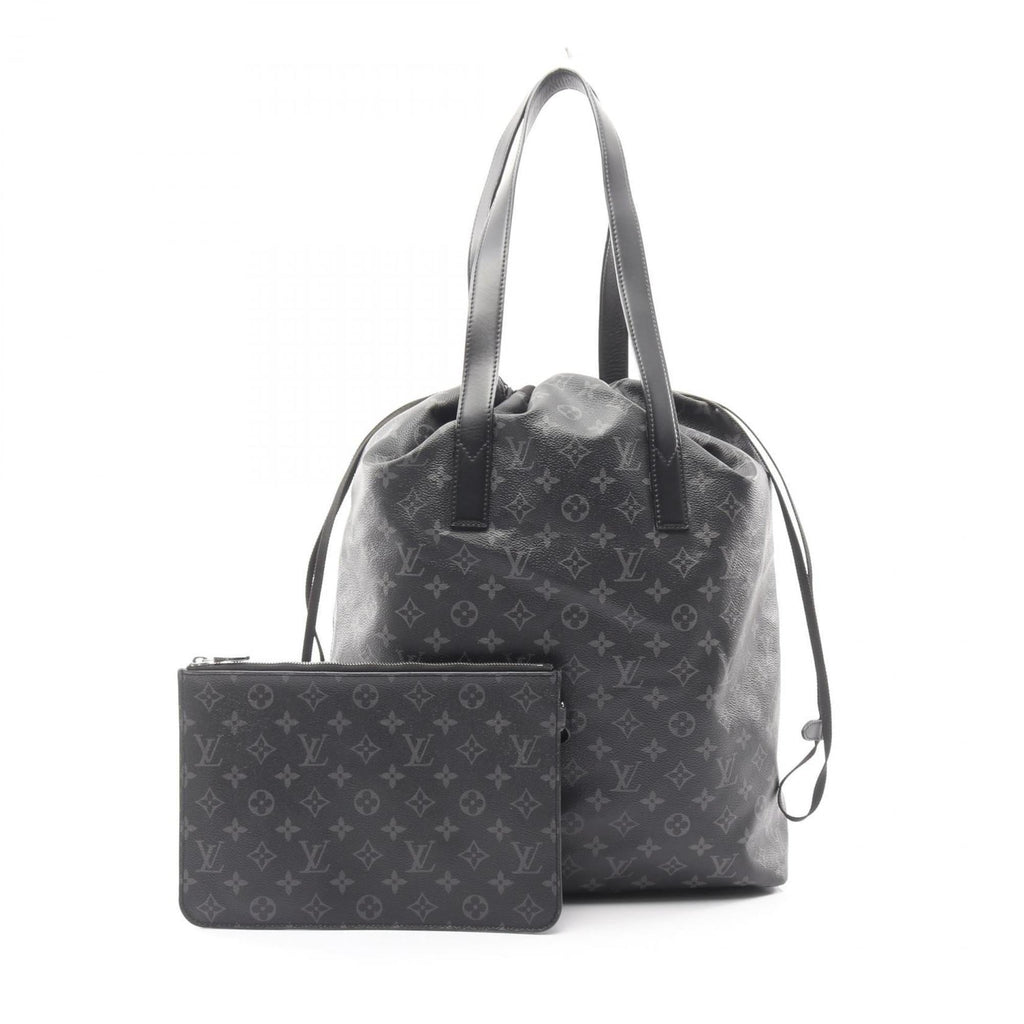 Louis Vuitton Black Coated Canvas Pvc Monogram Eclipse Leather Tote Bag (Pre-Owned)