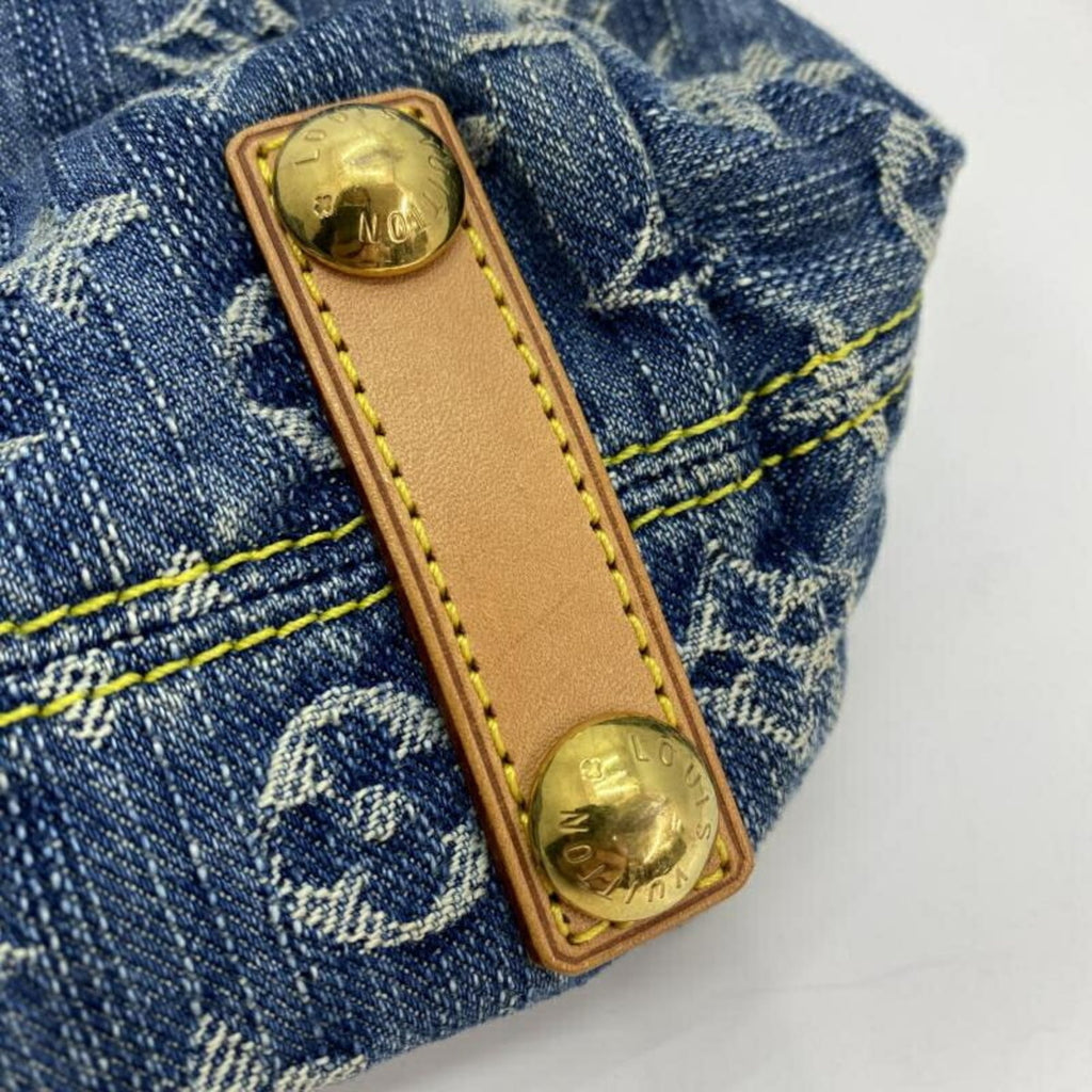 Louis Vuitton Blue Denim Shoulder Bag (Pre-Owned)