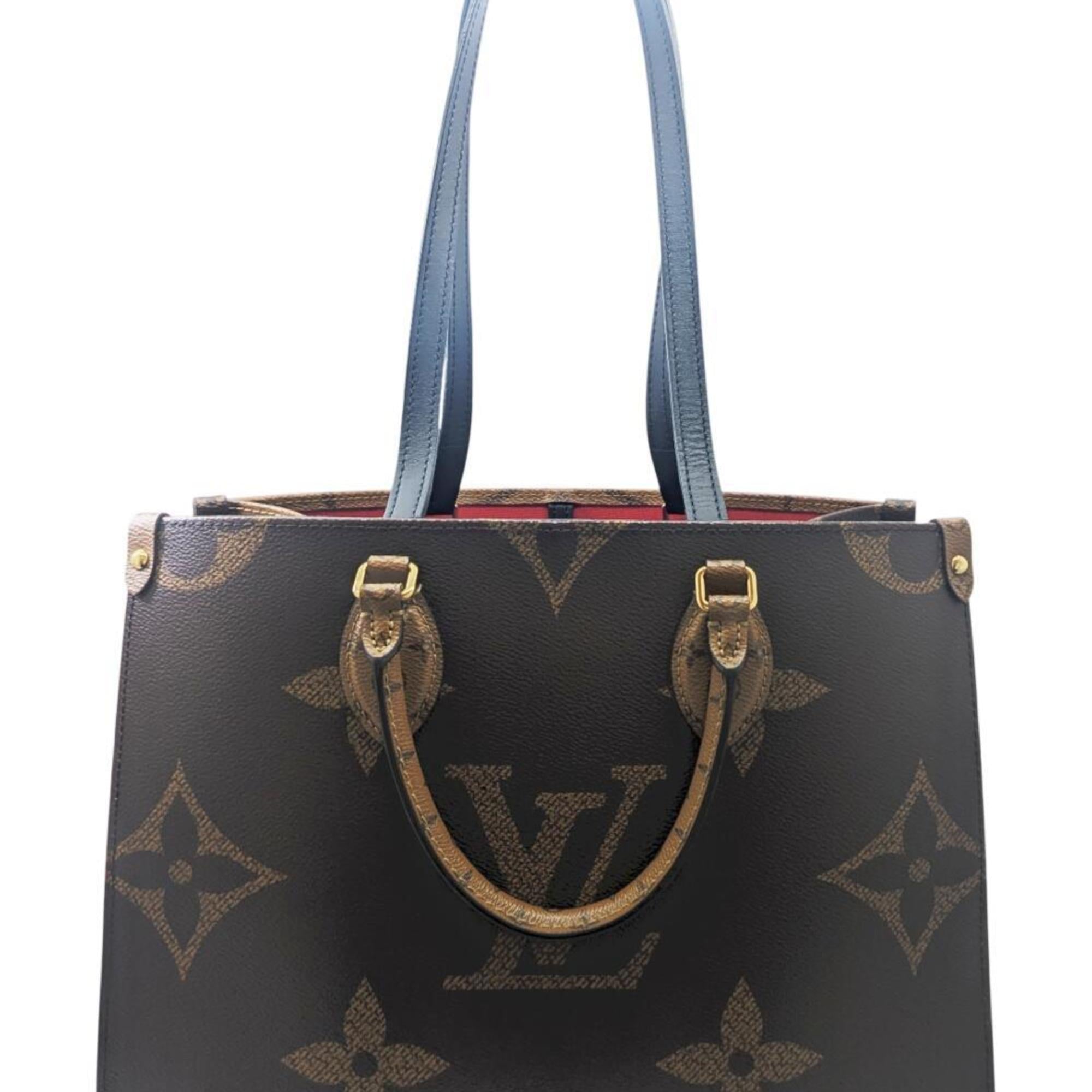 Louis Vuitton Brown Monogram Monogram Reverse Monogram Reverse Monogram Handbag Shoulder Bag Tote Bag (Pre-Owned)