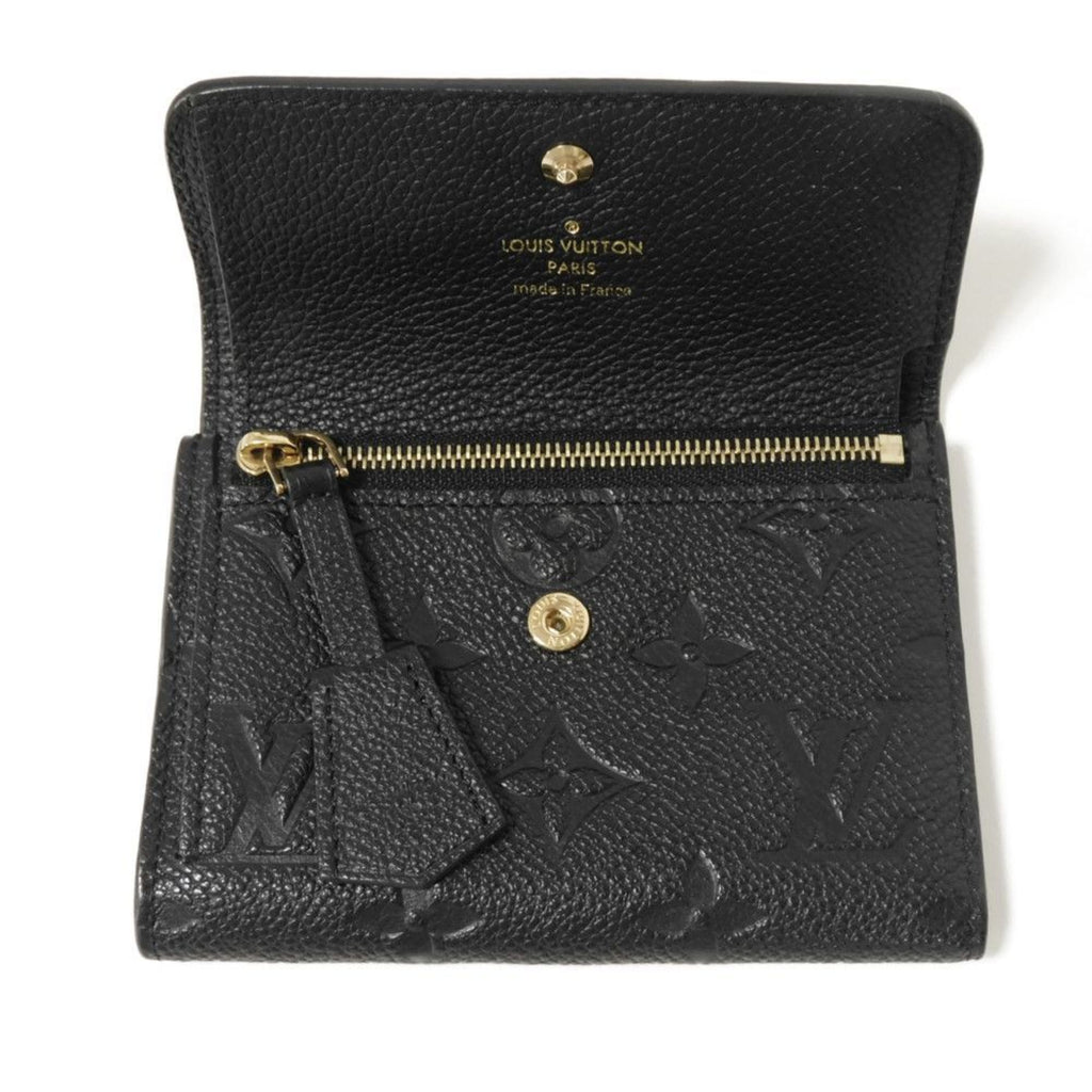 Louis Vuitton Monogram Empreinte Black Noir Monogram Empreinte Wallet (Tri-Fold) (Pre-Owned)