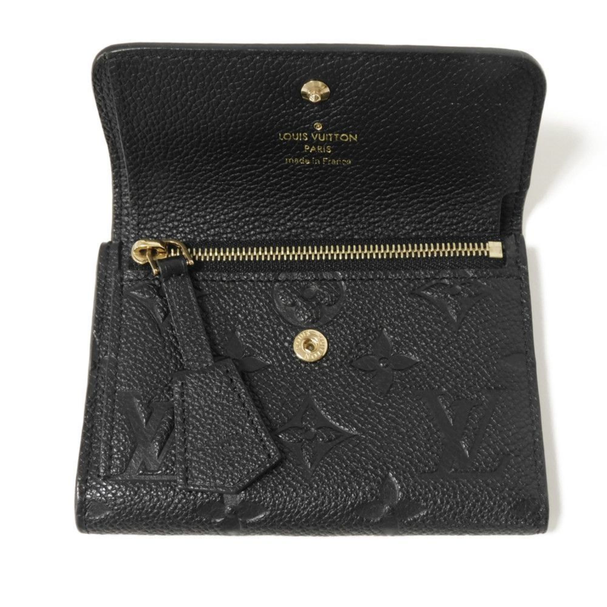 Louis Vuitton Monogram Empreinte Black Noir Monogram Empreinte Wallet (Tri-Fold) (Pre-Owned)
