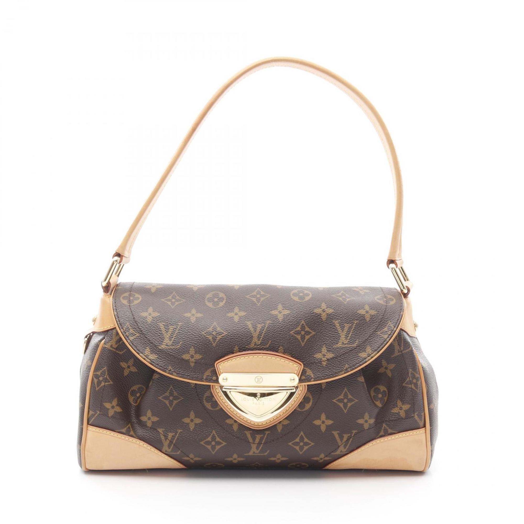 Louis Vuitton Brown Coated Canvas Leather Shoulder Bag (Pre-Owned)