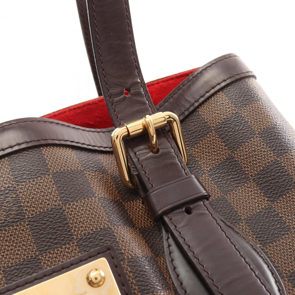Louis Vuitton Brown Ebene Coated Canvas Leather Tote Bag (Pre-Owned)
